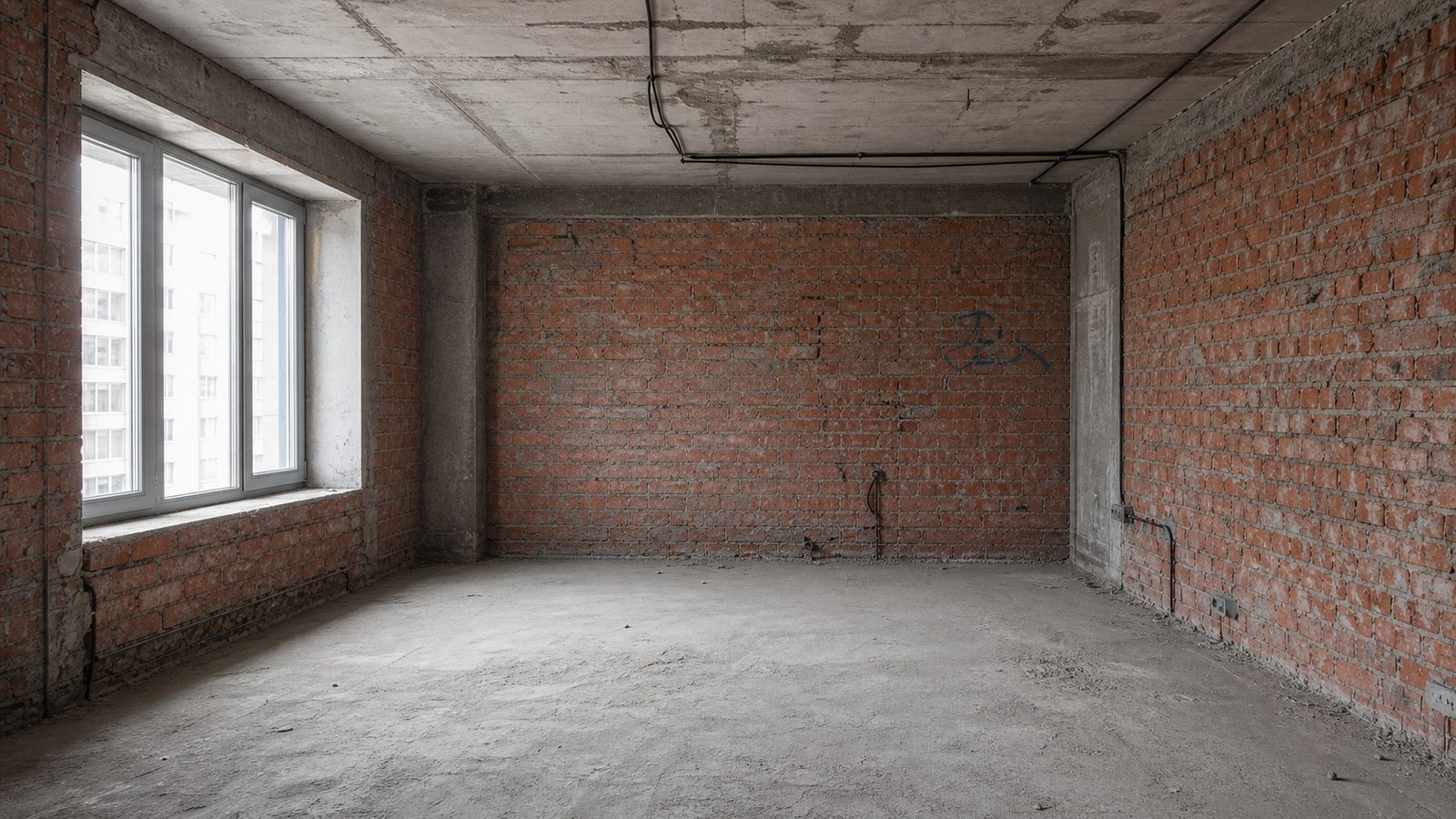 Habitación en bruto antes de la reforma