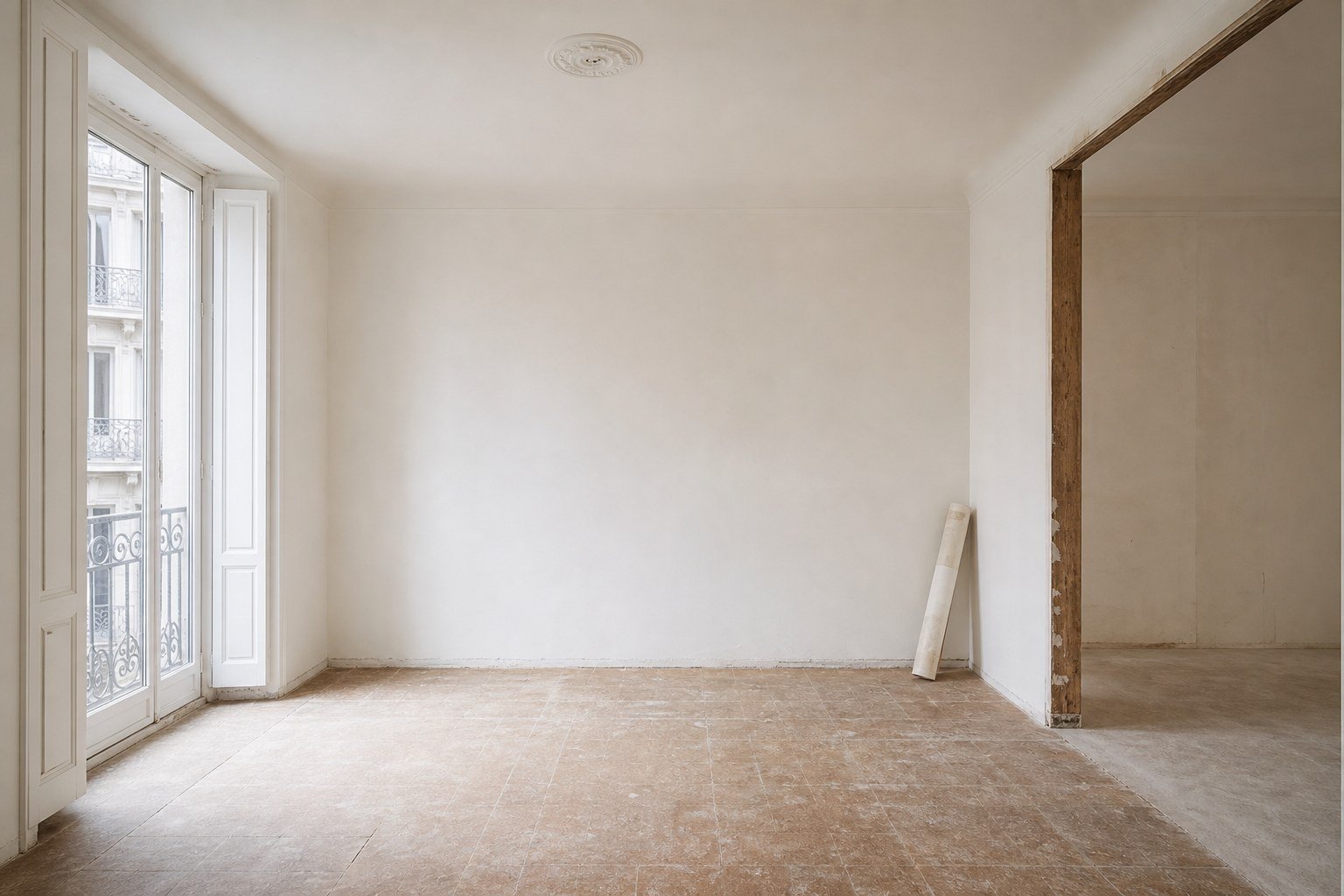 Espacio inicial antes de una reforma integral